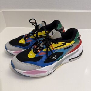 PUMA RS-Fast Jr International Flags 38152901 SIZE 6 C Excellent Condition Junior